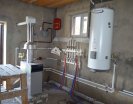 Напольный газовый котел и бойлер