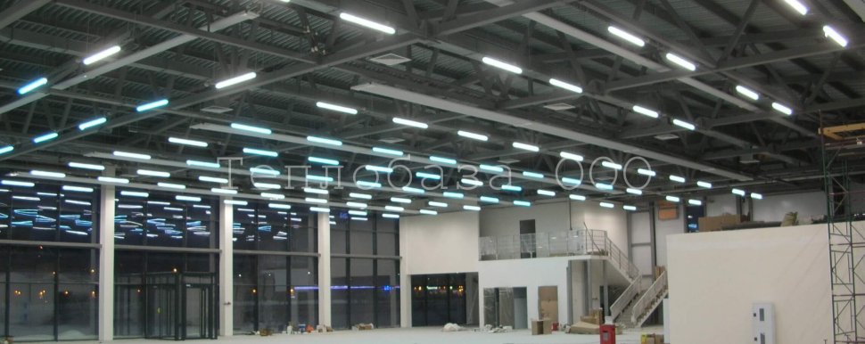 отопления автосалона газом