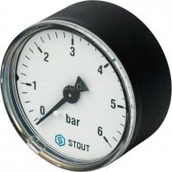 Манометр аксиальный Ø 50 мм, 0... 6 бар, 1/4" Stout