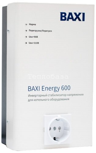 Стабилизатор напряжения инверторный BAXI Energy 600 Стабилизатор напряжения инверторный BAXI Energy 600
