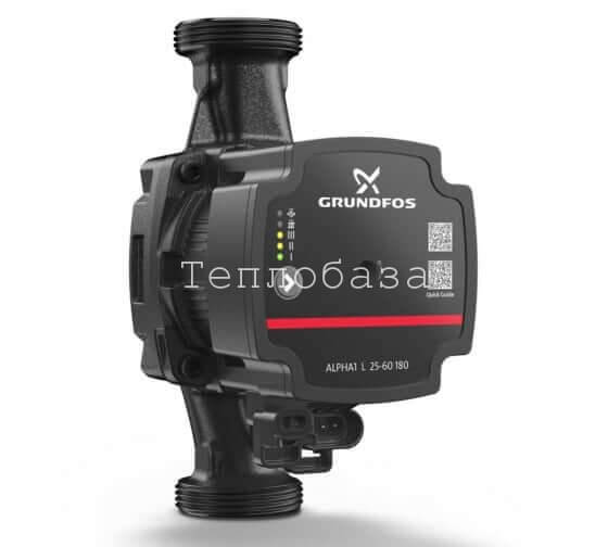 Насос Grundfos Alpha1 L 32-40 180 (1х220В; 25Вт) c гайками Насос Grundfos Alpha1 L 32-40 180 (1х220В; 25Вт) c гайками